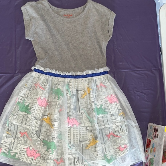 Cat & Jack Other - Cat & Jack Dinosaur Dress Size 7/8 EUC